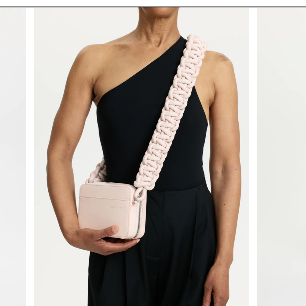 Kara Braided Pink Bag, NEW